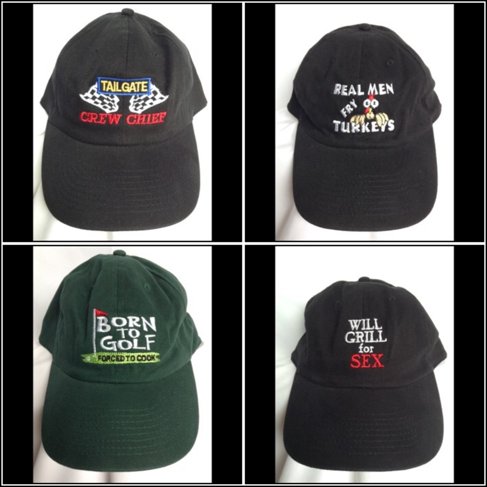 NWOT funny baseball hat black green